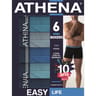 Lot de 6 boxers Easy Life homme Athena 2510 MARINEX2/OC/BLE/GR/ATL T6