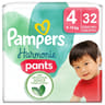 Pampers harmonie couches-culottes taille 4 de 9 à 15kg x32