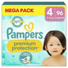 Pampers premium protection couches taille 4 , 9kg - 14kg x96