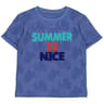 Tee shirt manches courtes garçon BLEU OCEAN 8 ANS