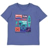 Tee shirt manches courtes garçon BLEU OCEAN 14 ANS