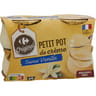 Carrefour Original petit pot de crème vanille 4x100g
