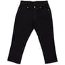 Pantacourt en denim femme BLACK T48