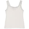 Débardeur femme bretelles dentelle BLANC T50\52