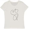 Tee shirt femme manches courtes BLANC T46\48