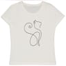 Tee shirt femme manches courtes BLANC T50\52