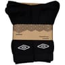 6 paires de chaussettes de tennis homme UMBRO NOIR T39\42