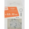 Tréfilaction 8 pitons à vis acier zingué plastifié 2.5x10mm