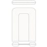 Carrefour Baby Matelas à langer flocons étoile gris clair 50x70cm