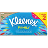 Kleenex mouchoirs boite family lot 2x128