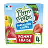 Pom'Potes compotes gourdes pomme fraise 4x90g