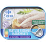 Carrefour extra filets de sardines au naturel 100g