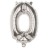 Ballon alu argent 36cm chiffre 0