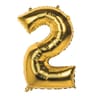 Ballon alu or  86 cm chiffre 2