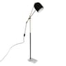 Lampadaire arc suite h.135cm noir / doré