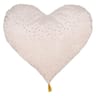 Coussin "coeur" rose