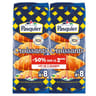 Brioche Pasquier croissants lot de 2x8   640g le 2ème à 50%