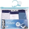 Lot de 3 slips les pockets fille Dim MAF - AIB MARINE F 14 ANS