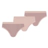 Lot de 3 slips les pockets fille Dim AQK VICHY/MAUVE/BABY MAUVE 10 ANS