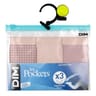 Lot de 3 slips les pockets fille Dim AQK VICHY/MAUVE/BABY MAUVE 10 ANS
