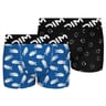 Lot de 2 boxers garçon micro recyclée Dim AM4 PEACE/SMILEY/NOIR 16 ANS