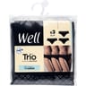 Lot de 3 slips ligne Trio Dentelle Coton Well NOIR 36/38