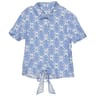 Chemise fille manches courtes BLUE 12 ANS