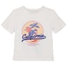 Tee shirt manches courtes fille BLANC 3 ANS