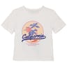 Tee shirt manches courtes fille BLANC 5 ANS