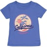 Tee shirt manches courtes fille BLEU OCEAN 8 ANS
