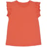 Tee shirt manches à volants ORANGE 14 ANS