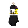 5 paires de socquettes courtes ECODIM femme NOIR PASTILLE POINTE 37\41