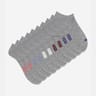 5 paires de socquettes courtes ECODIM femme GRIS CL CHINE PASTILLE POINTE 37\41