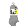 5 paires de socquettes courtes ECODIM femme GRIS CL CHINE PASTILLE POINTE 37\41