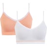Lot de 2 brassières + 1 offerte ligne Zen Attitude Billet Doux JMM ORANGE/BLANC + BLANC 42/44