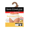 Lot de 3 slips + 1 offert ligne Simplement coton bio Sans Complexe NOIR X2 / BLANC X2 T52