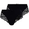 Lot de 2 culottes midi coton bio Douceur Coton Sans Complexe HUH NOIR 50/52