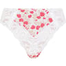 Slip ligne Amelie Print Sans Complexe JMV IMP FLORAL BLANC ET ROUGE 46/48