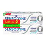 Sensodyne dentifrice repare & proteg blancheur novamin 2x75ml
