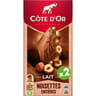 Côte d'or lait noisettes entières 2x180g