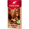 Côte d'or lait noisettes entières 2x180g