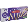 Carrefour classic' biscuits stick & choc choco blanc 125g