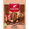 Côte d'or carrés lait noisettes entières 10x20g -200g