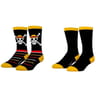 2 paires de chaussettes homme FREEGUN LOT E YELLOW T43\46