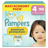 Pampers premium protection couches t4 9/14 kg x90