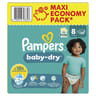 Pampers baby dry maxi couche t8-17 kg+ x68