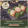 Carrefour extra fagots de haricots verts lardés 405g