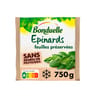 Bonduelle l'épinard feuilles préservées sans résidu pesticides 750g