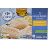 Carrefour extra 3 coeurs de filet cabillaud 300g