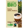 Carrefour bio café grains 100% arabica 1kg